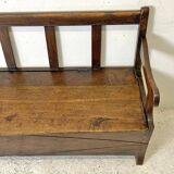 Solid oak monastery chest