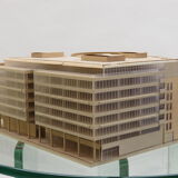 1970s Plywood and perspex Modernist Architect's Model