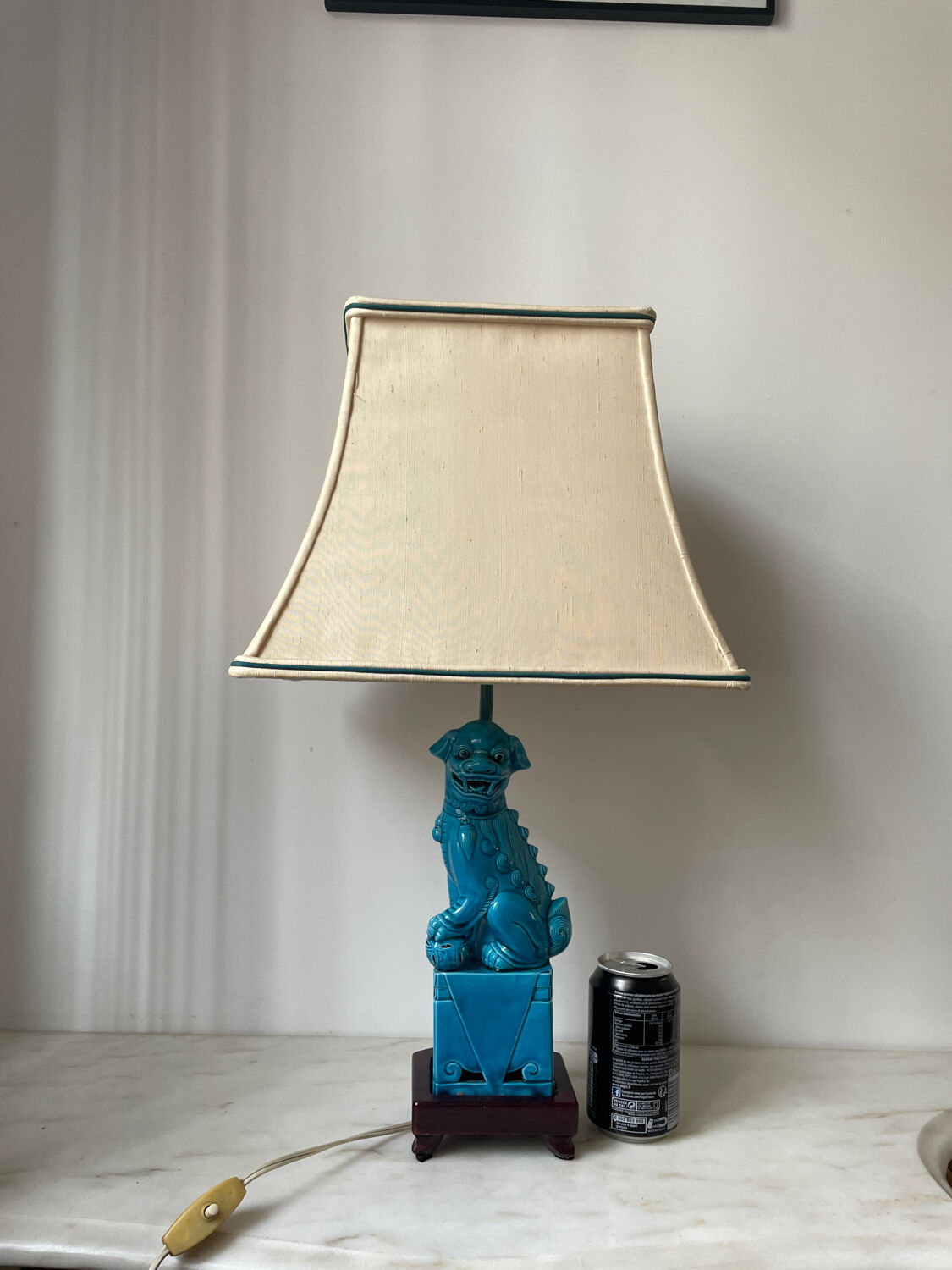Lampe vintage céramique Hollywood Regency