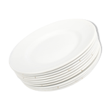 Lot of 10 old white plates