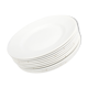 Lot de 10 assiettes blanches anciennes