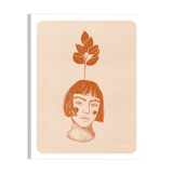 Illustration "Poetic Face Vase" A4