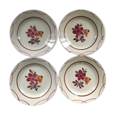 Lot 4 assiettes Gien