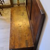 Nineteenth century oak church chest bench