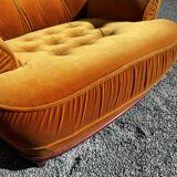 Vintage velvet armchair