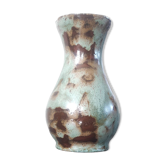 Vintage baluster vase in glazed ceramic