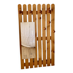 Porte-manteau miroir - blond