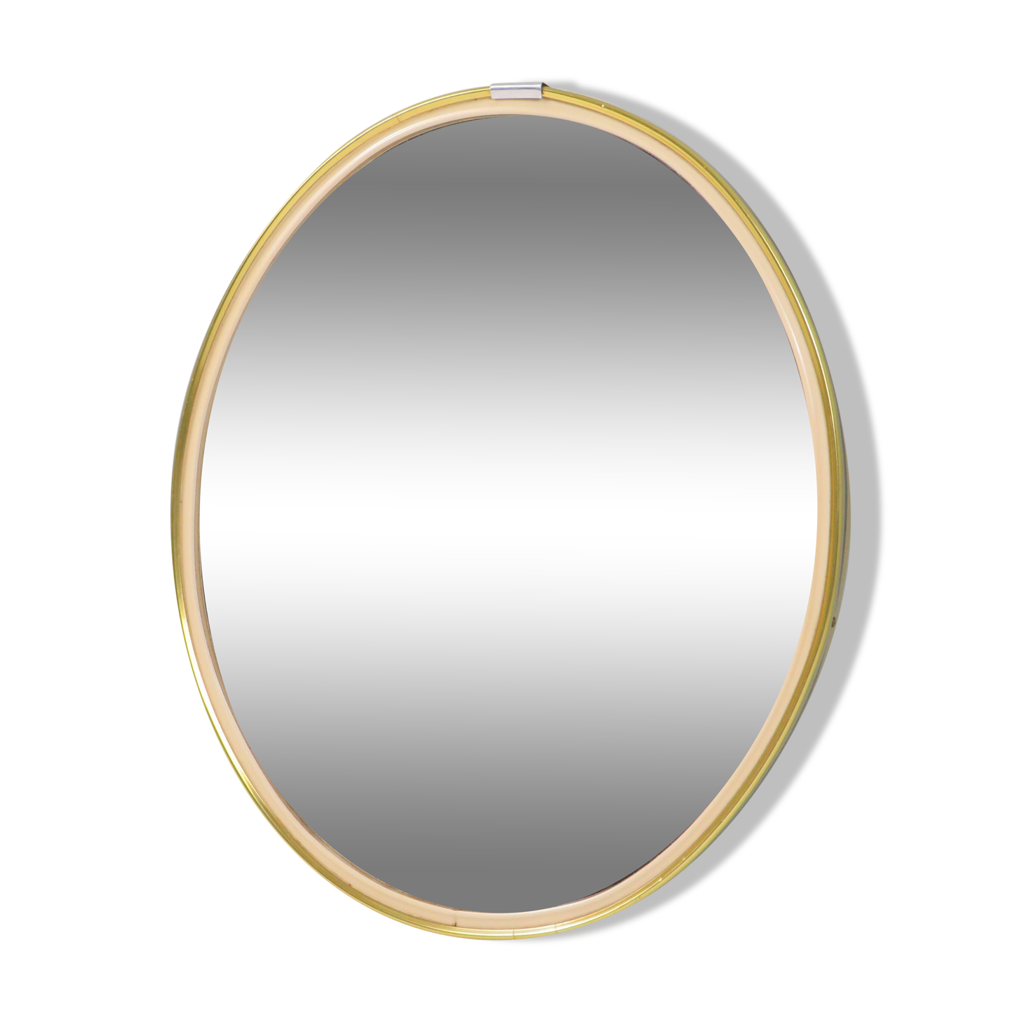 Vintage oval mirror – gold and elegance from the 50s and 60s