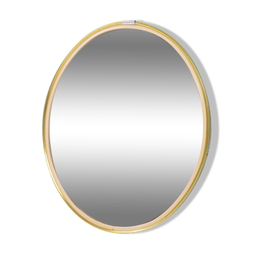 Vintage oval mirror – gold and elegance from the 50s and 60s