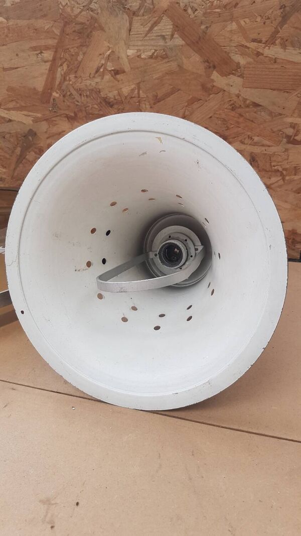 Ancienne suspension space age djikstra plexi & alu reglable vintage