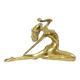 Art Deco Style Statue Elegant Nude Woman Solid Brass