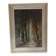 Adolf Philippus van Dijk (1859-1924) – Huile sur toile – Paysage forestier