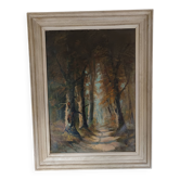 Adolf Philippus van Dijk (1859-1924) – Oil on canvas – Forest landscape