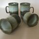Quatre tasses en grès écossais Dunoon