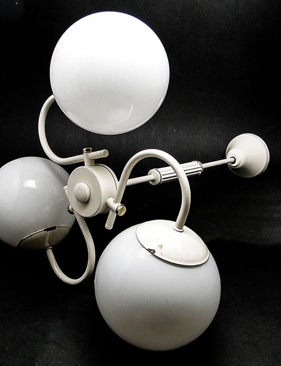 Chandelier à ampoules, Pologne, années 1970