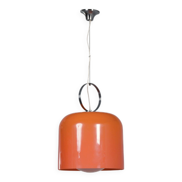Orange Alvise pendant lamp by Luigi Massoni for Guzzini, Italy, 1970s