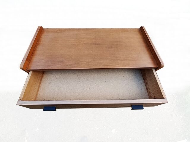 Vintage 1960s chest of drawers with compass legs