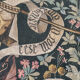 Tapisserie vintage sérigraphiée à la main en France
