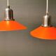 Three beautifully refurbished Tip-Top 2 hanging lamps, estimated 1990s.