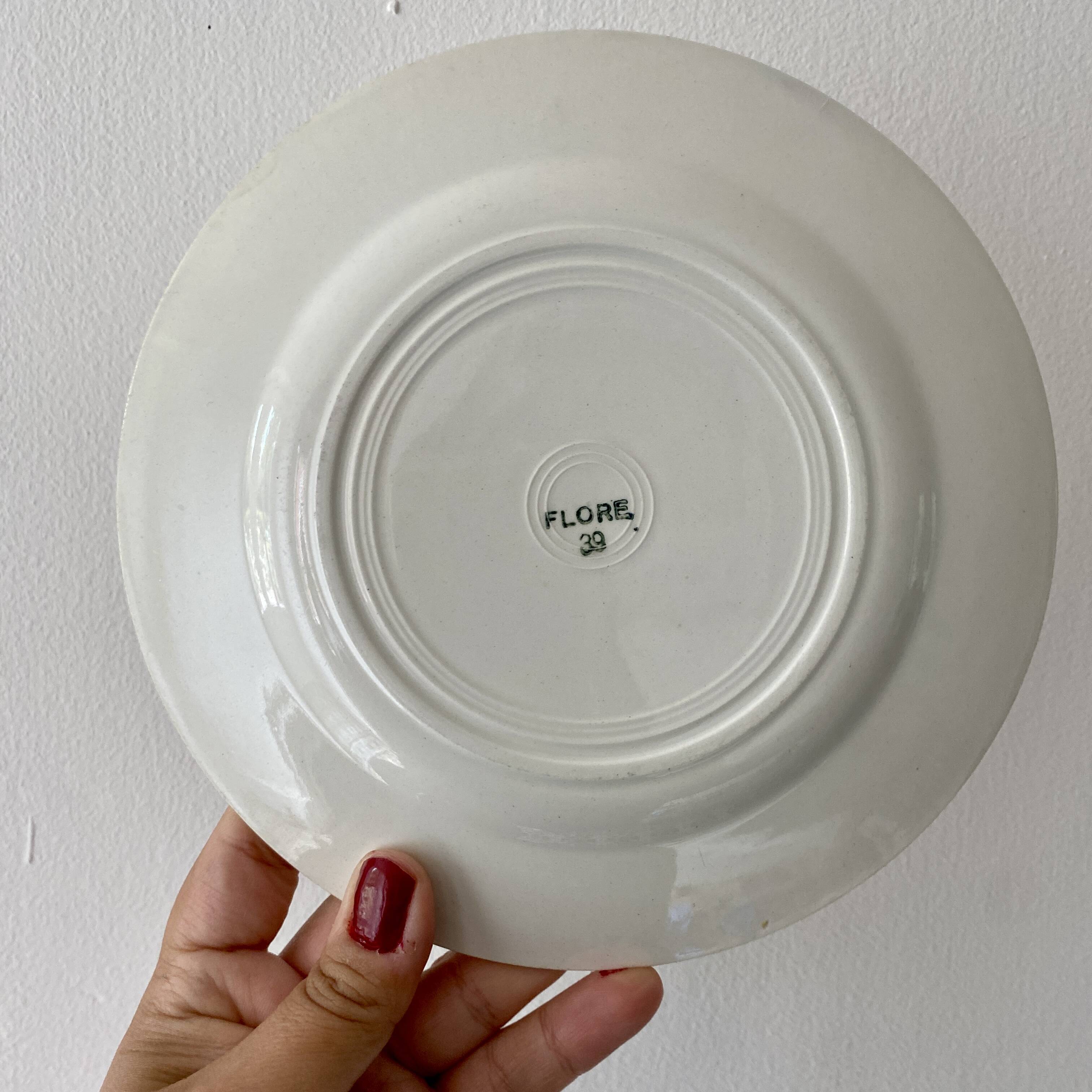 Set of 10 mismatched vintage dessert plates