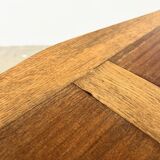 Small Coffee Table 50s – Geometric Marquetry & Compass Legs