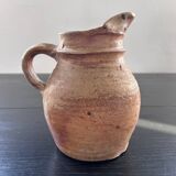 Raw stoneware pitcher