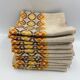 Set of 11 napkins motifs from the seventies 70s