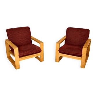 deux fauteuils daria de miroslav navrátil tchécoslovaquie années 1980.