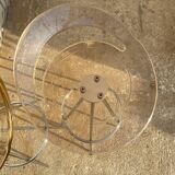 3 stools in smoked plexiglass