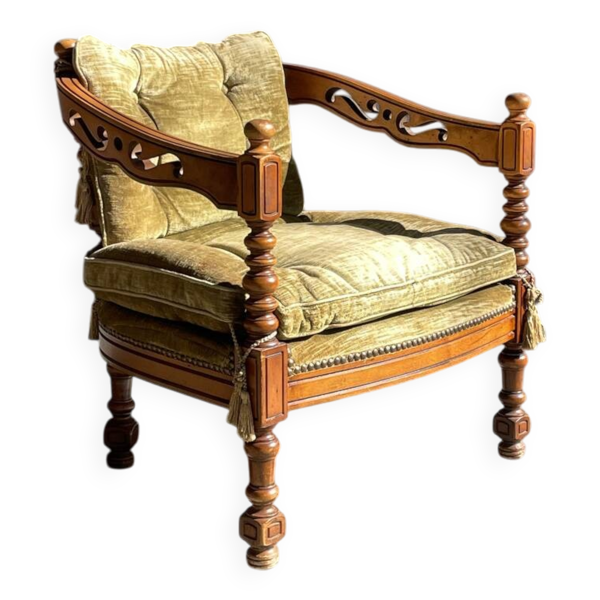 Giorgetti / fauteuil classique de style art déco / Italie années 1970 — Beyit