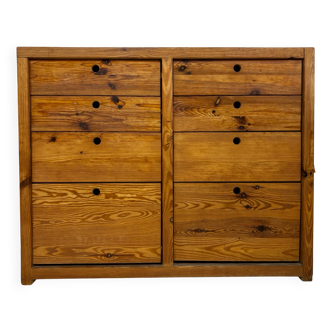 Vintage Ate van Apeldoorn double Chest of Drawers Woodwork Hattem