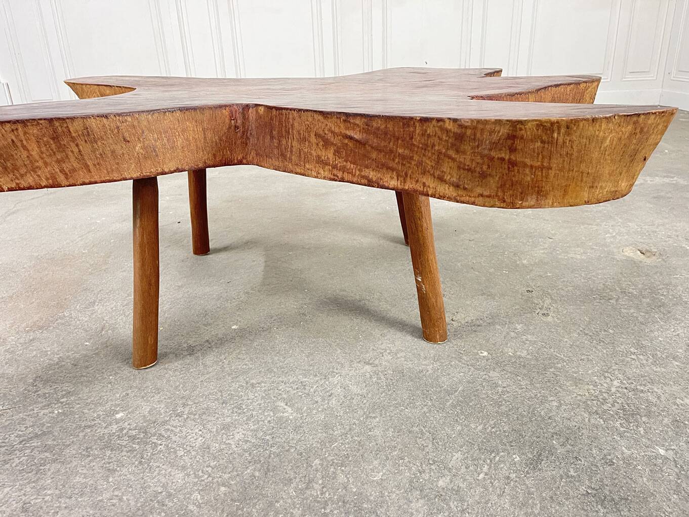 1960s coffee table in redwood