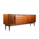 Sideboard in teak with drawers and 3 doors, 1960s