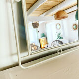 White vintage mirror