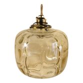 60s glass pendant light