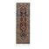 1970s Vintage Turkish Oushak Handmade Wool Cotton Brown Runner Rug 96x301