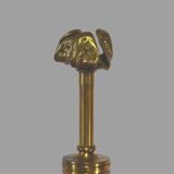 Lamp foot in gilded bronze with foliage 1970