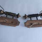 Pair of large vintage wall sconces