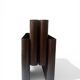 Brown magazine/vinyl holder by Giotto Stoppino for Kartell, design 1970.