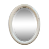 Old oval and beveled mirror 51x66cm