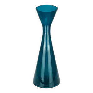 Vase scandinave verre - bleu