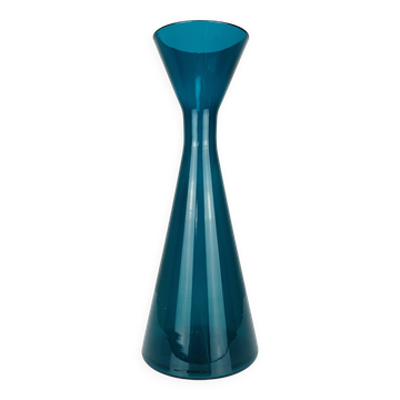 Scandinavian blue glass vase Kaj Franck Iittala