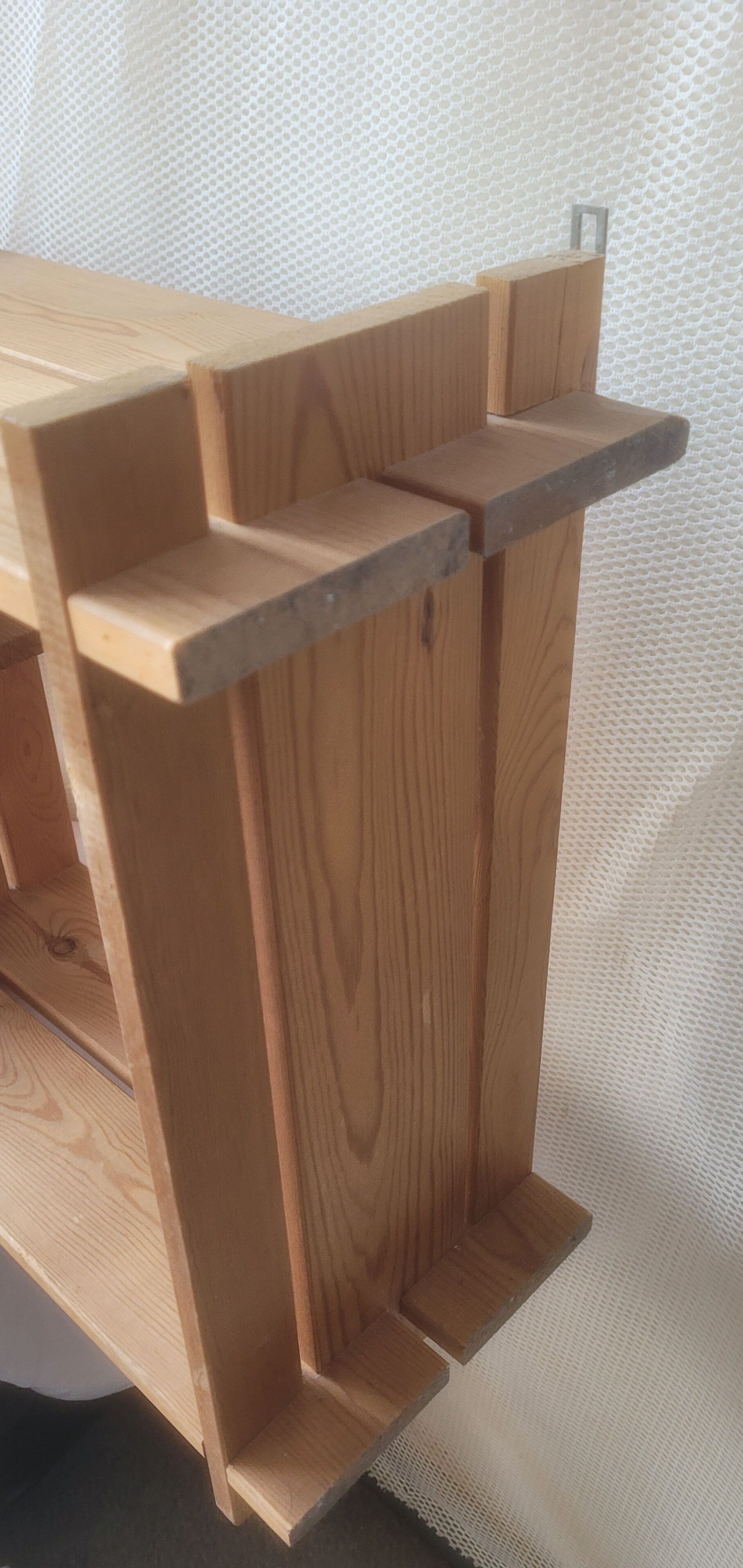 Vintage pine wall shelf