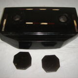 Office set, 1950 ebony wood