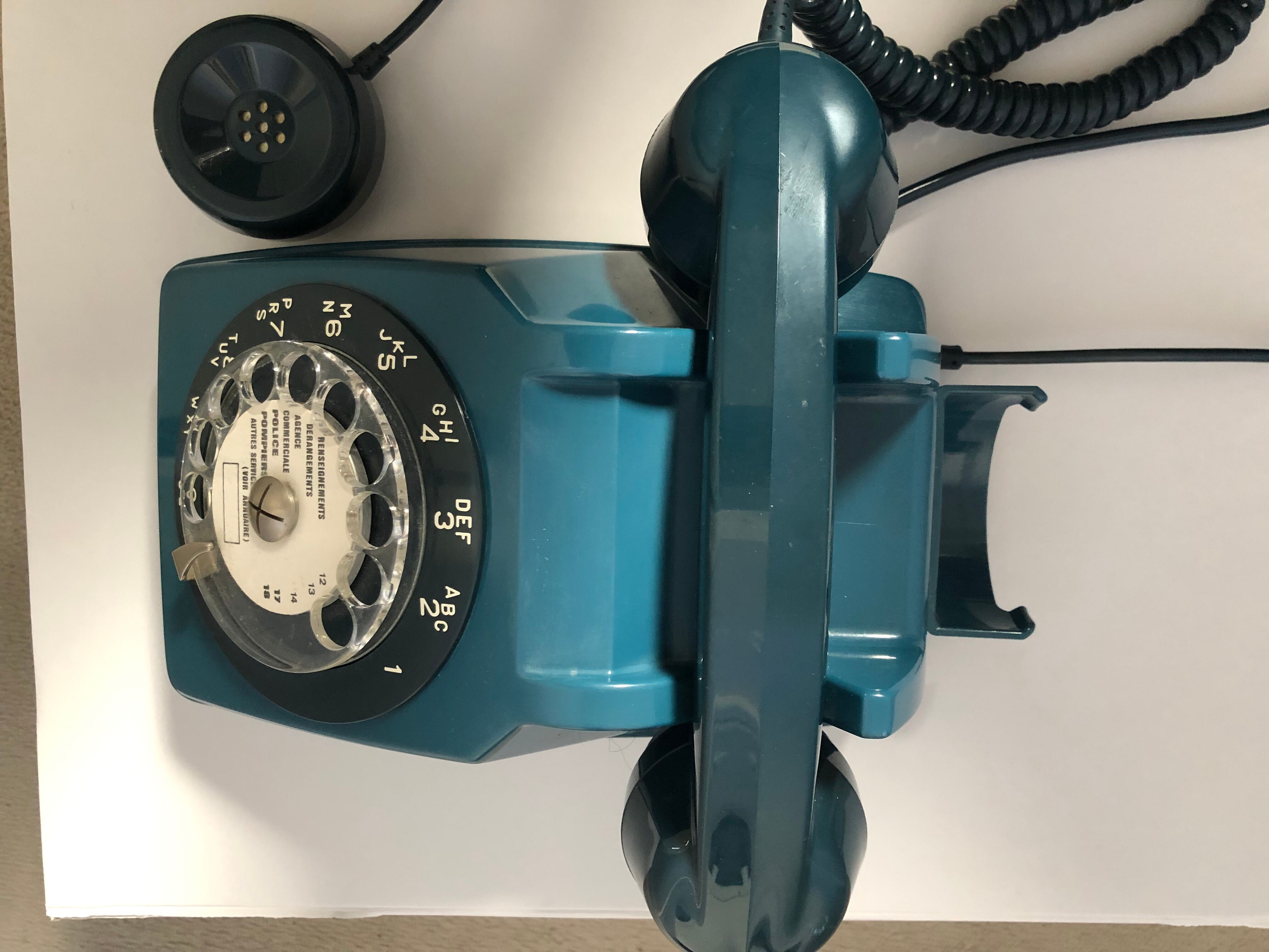 Vintage blue phone
