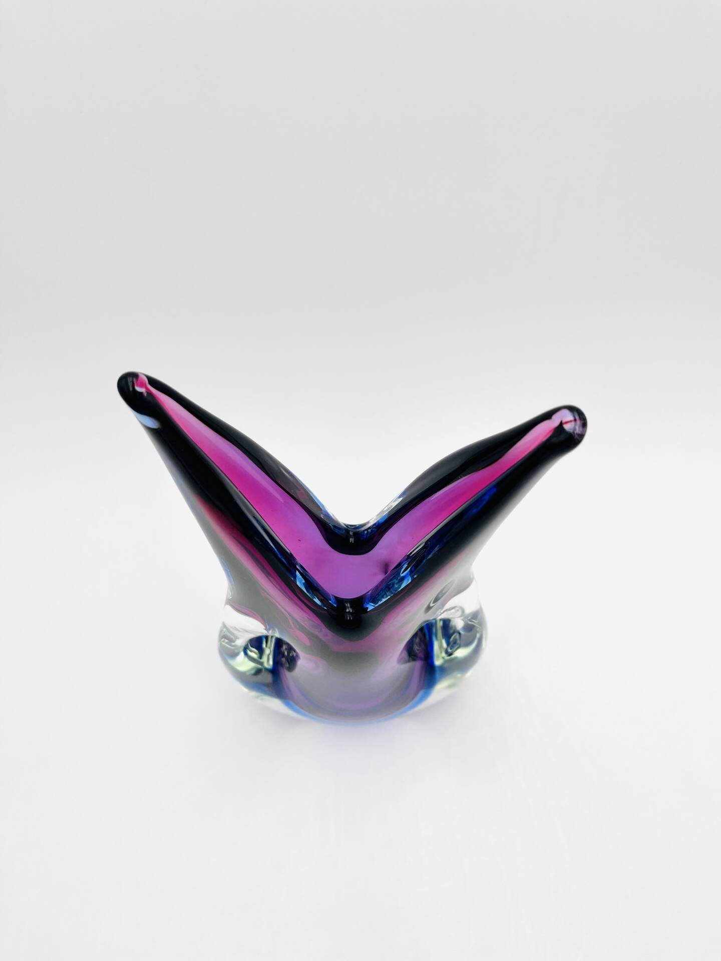 Large Sculptural Murano Vase - Flavio Poli - Sommerso - 1960