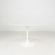 Round marble Tulip dining table by Eero Saarinen, 2000s