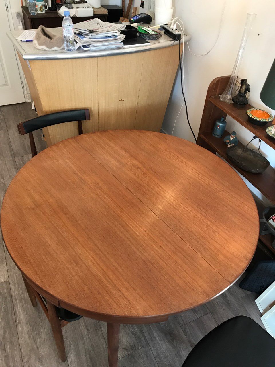 Chaises et table modèle "Roundette" d'Hans Olsen édition Frem Rolje