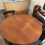 Chairs and table model "Roundette" by Hans Olsen Frem Rolje edition