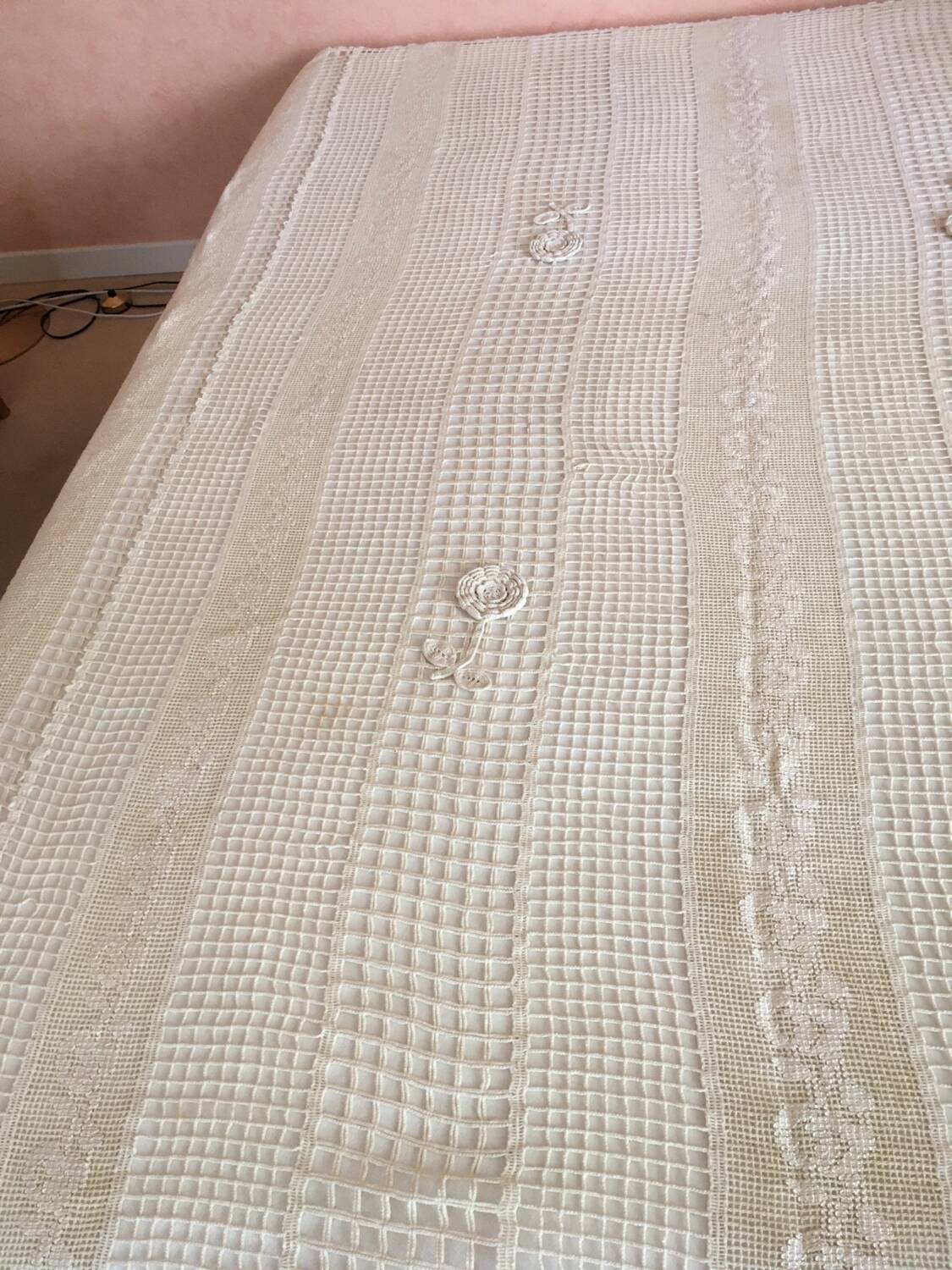 Vintage bedspread.